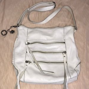 LUCKY BRAND white leather handbag